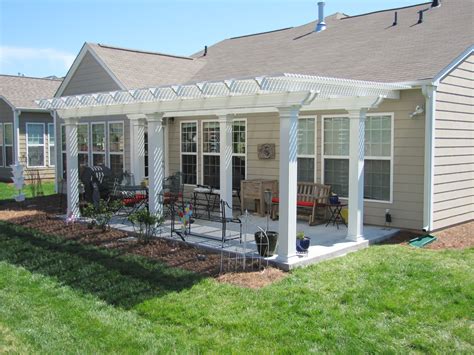 metal pergola on the front of a house|pergola attached to covered patio.